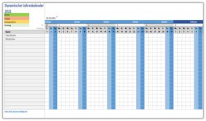 Dynamischer, ewiger Kalender | Alle-meine-Vorlagen.de