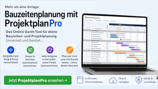 Bauzeitenplanung mit ProjektplanPro