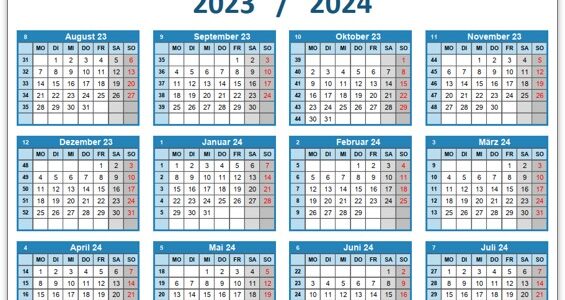 Schulferien Deutschland 2023/2024