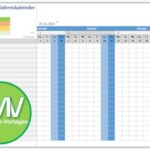 Dynamischer Jahreskalender für 2026