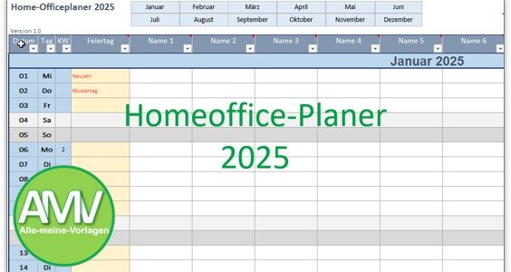 Homeoffice Planer – Wer arbeitet im Homeoffice