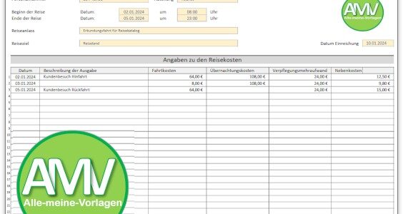 Reisekostenabrechnung Excel Vorlage: Diese Excel-Vorlage ist auf Dienstreisen ein absolutes Muss!