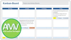 Kanban-Board-Vorlage Excel