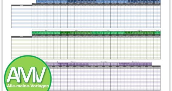 Urlaubsplaner 2026 – kostenlose Vorlage für Excel