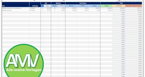 Excel Projektbudget Vorlage: Transparenz und Kontrolle für jedes Projekt
