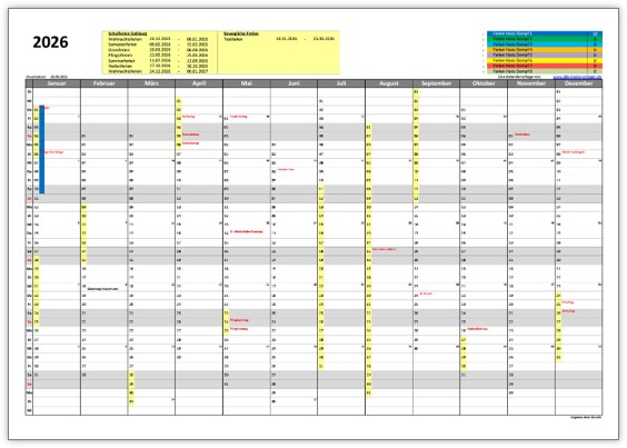 AMV-Jahreskalender 2026 Österreich