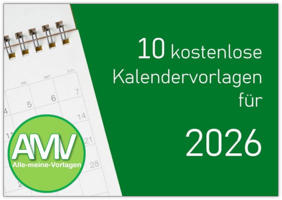 10 kostenlose Kalender-Vorlagen für 2026