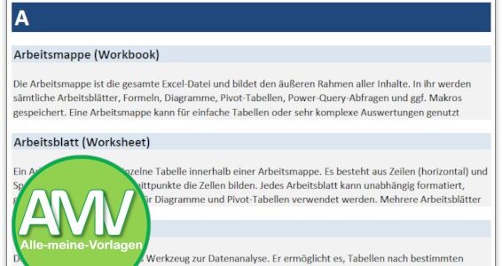 Excel Begriffe einfach erklärt: Glossar für Anfänger