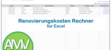 Renovierungskosten Rechner Excel – Budgetplaner für deine Hausrenovierung