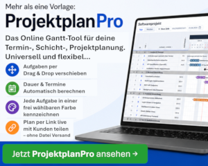 ProjektplanPro als Online Gantt-Tool